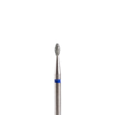 Fresa/Broca de diamante, forma de oliva azul 1.8 sin punta